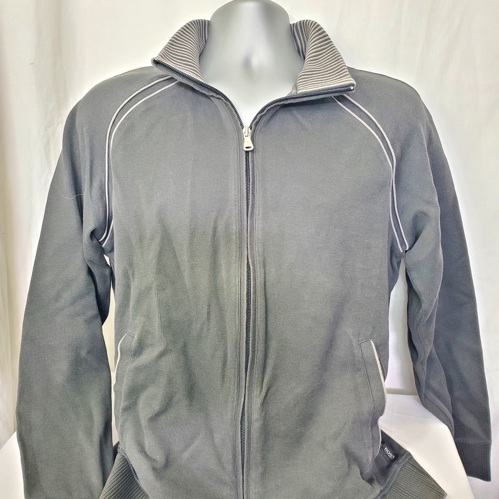 Hugo Boss Charcoal Knit Jacket